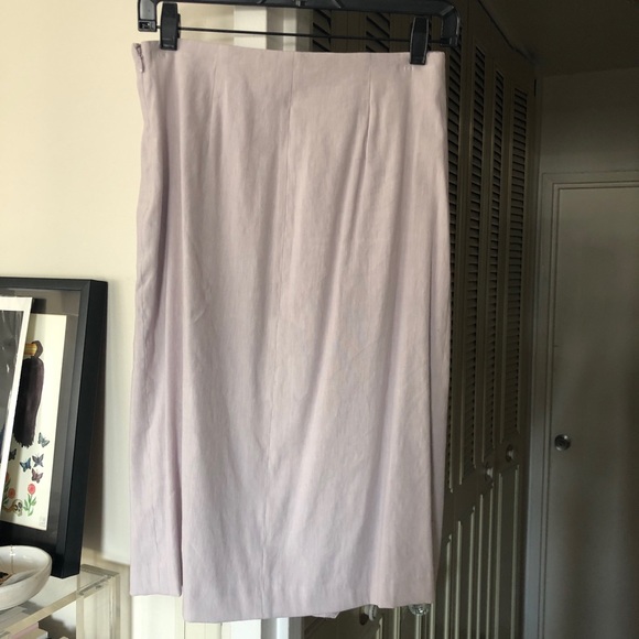 NWT Rebecca Taylor Wisteria  Linen Skirt Sz4 - Picture 2 of 5